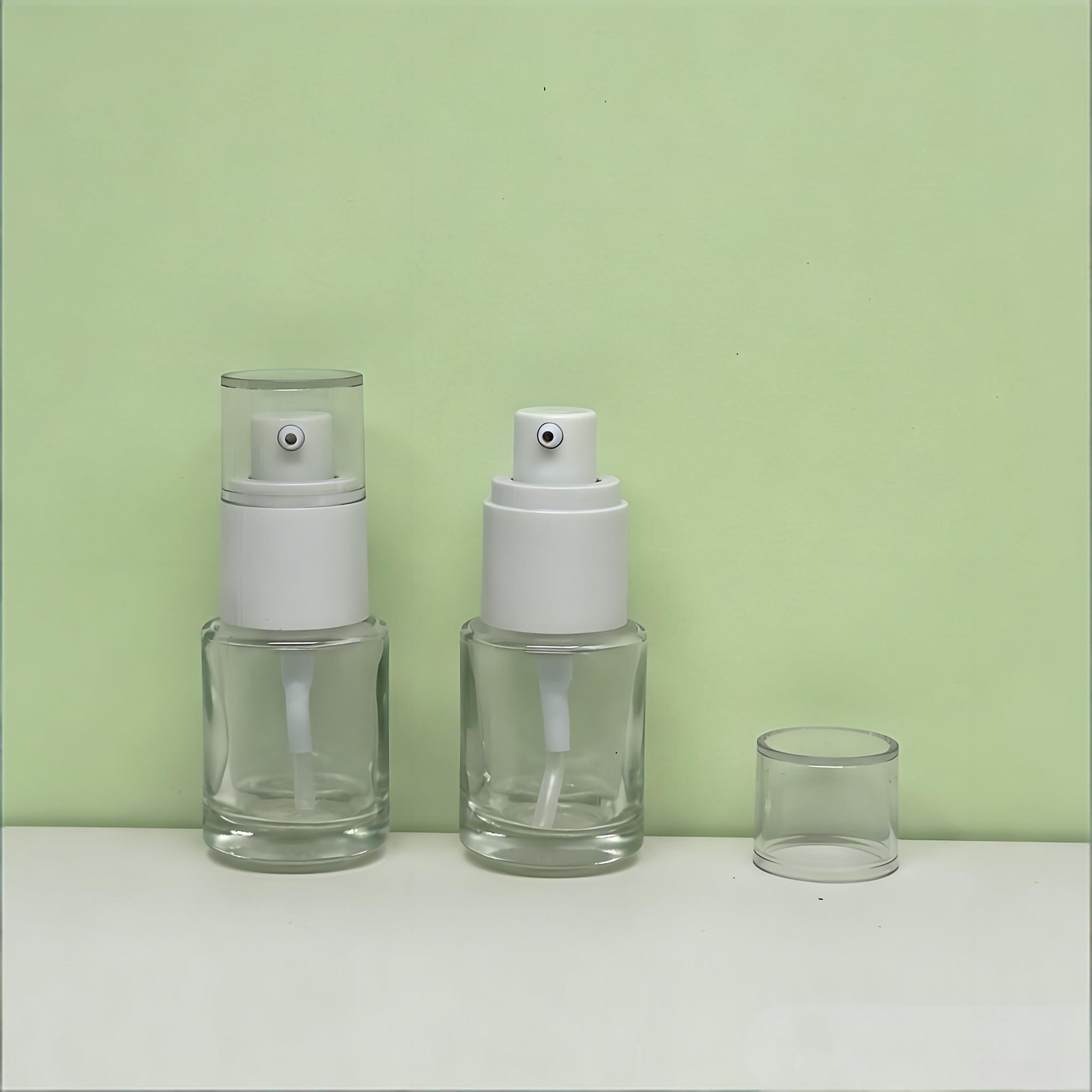Glass lotion bottle